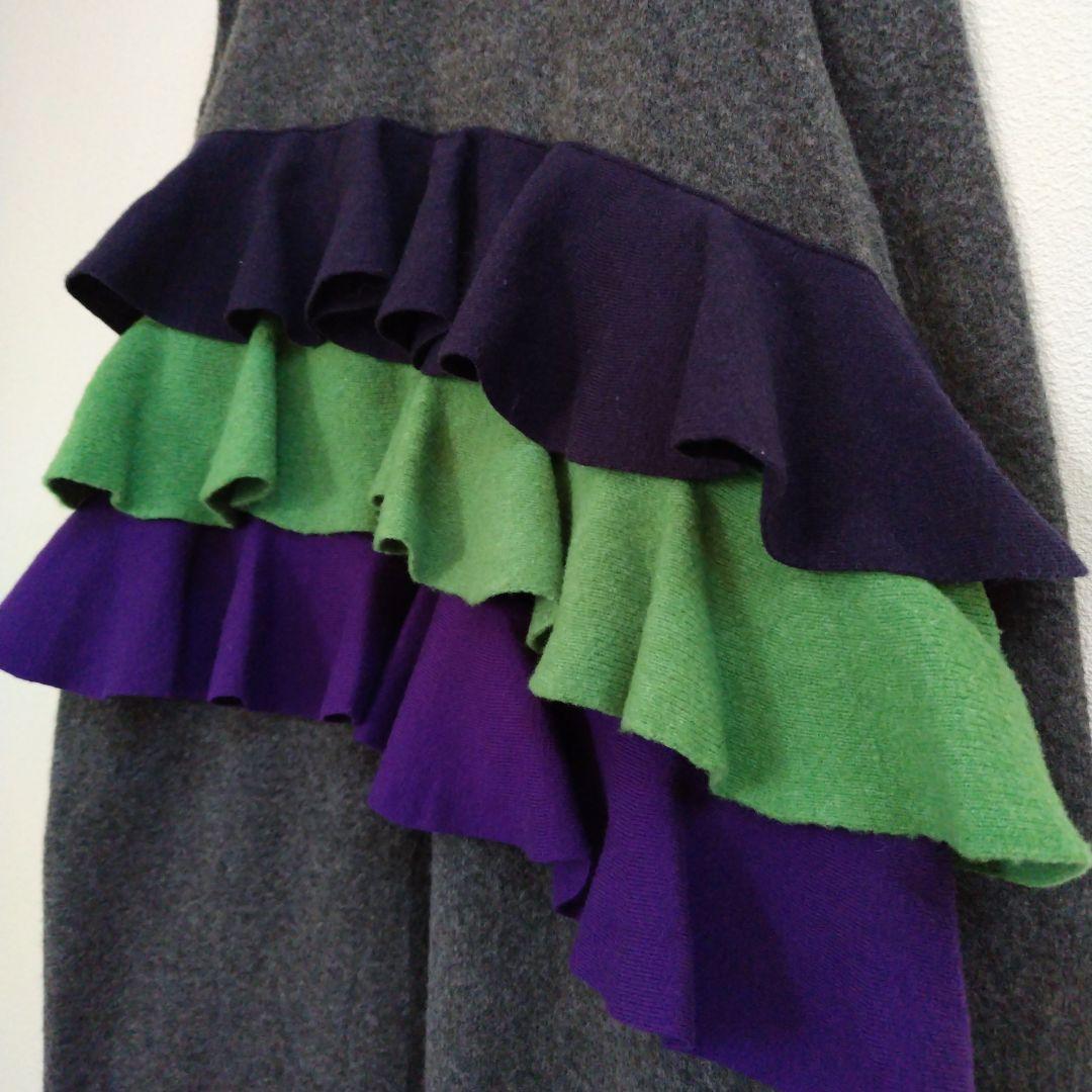 ヘリンドットサイ フリル ドック ニット ドレス/ワンピース※新品※