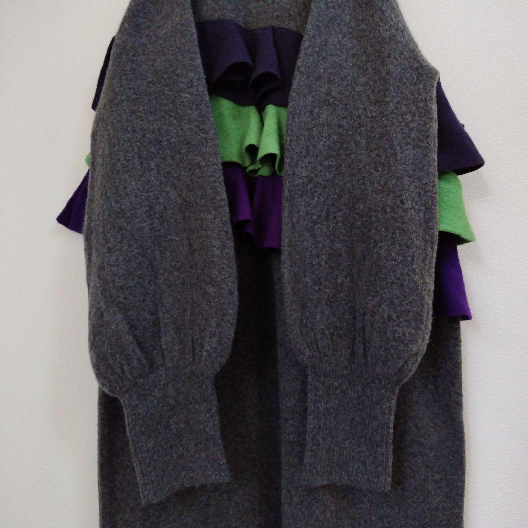 ヘリンドットサイ フリル ドック ニット ドレス/ワンピース※新品※