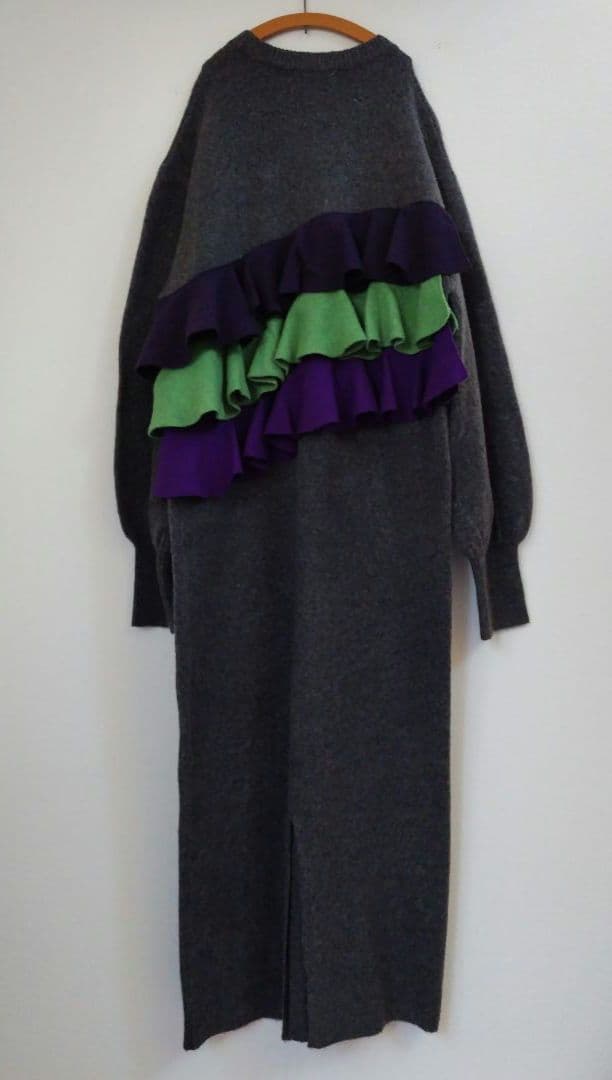 ヘリンドットサイ フリル ドック ニット ドレス/ワンピース※新品※