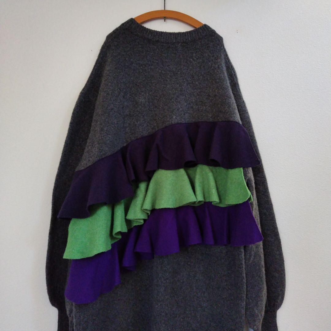 ヘリンドットサイ フリル ドック ニット ドレス/ワンピース※新品※