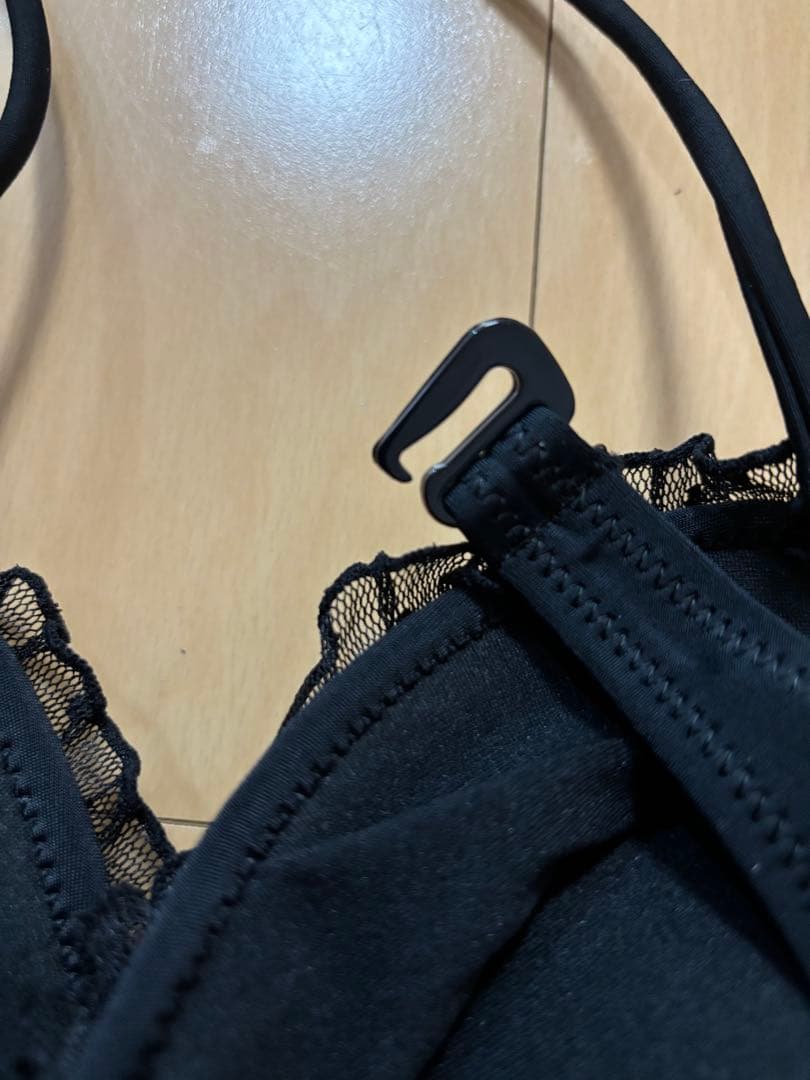 新品Ravijour ブラック 水着ビキニ巾着付き