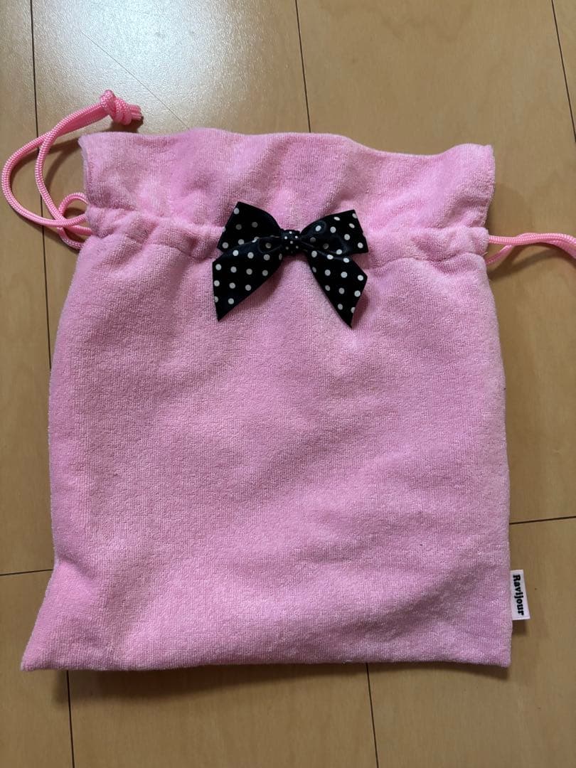 新品Ravijour ブラック 水着ビキニ巾着付き