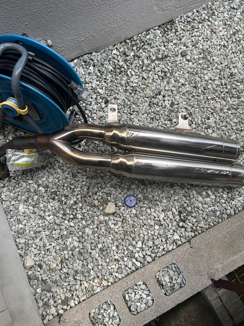 ステンレス デュアルエキゾーストマフラー ウィルズウィン　se12j シグナス