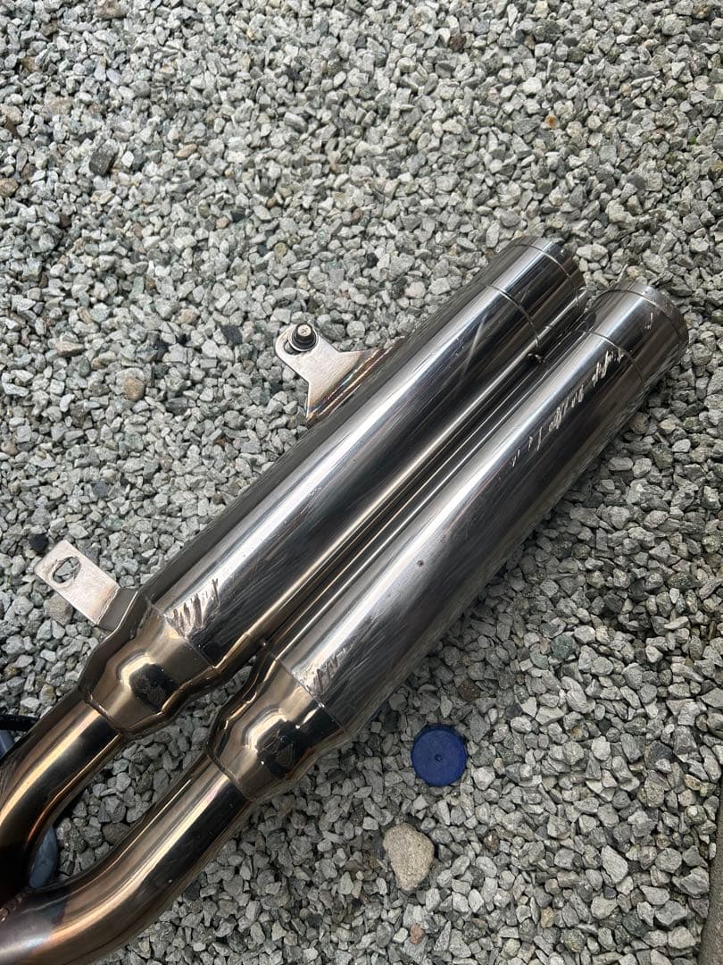 ステンレス デュアルエキゾーストマフラー ウィルズウィン　se12j シグナス