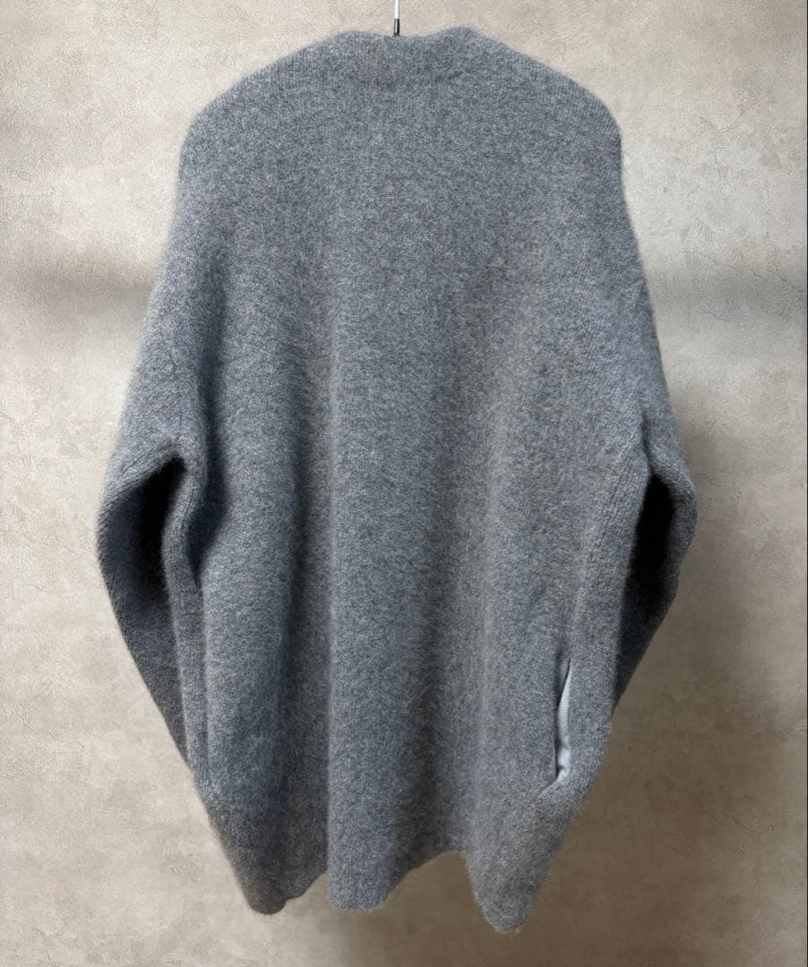 ELENDEEK ベーシックラクーンミックスカーディガン グレー