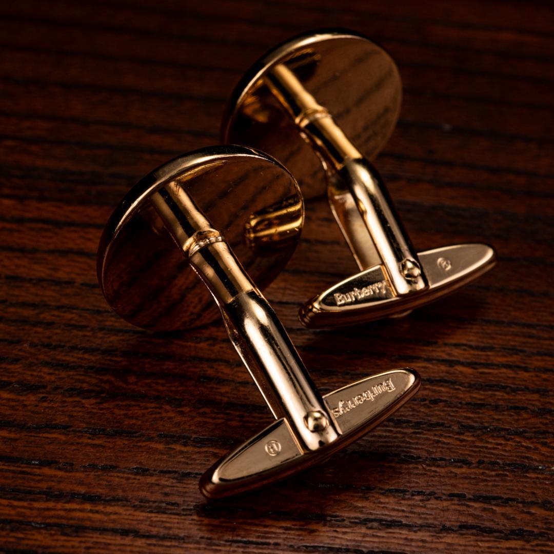 【英国王室御用達】 バーバリー ナイト カフリンクス Burberry