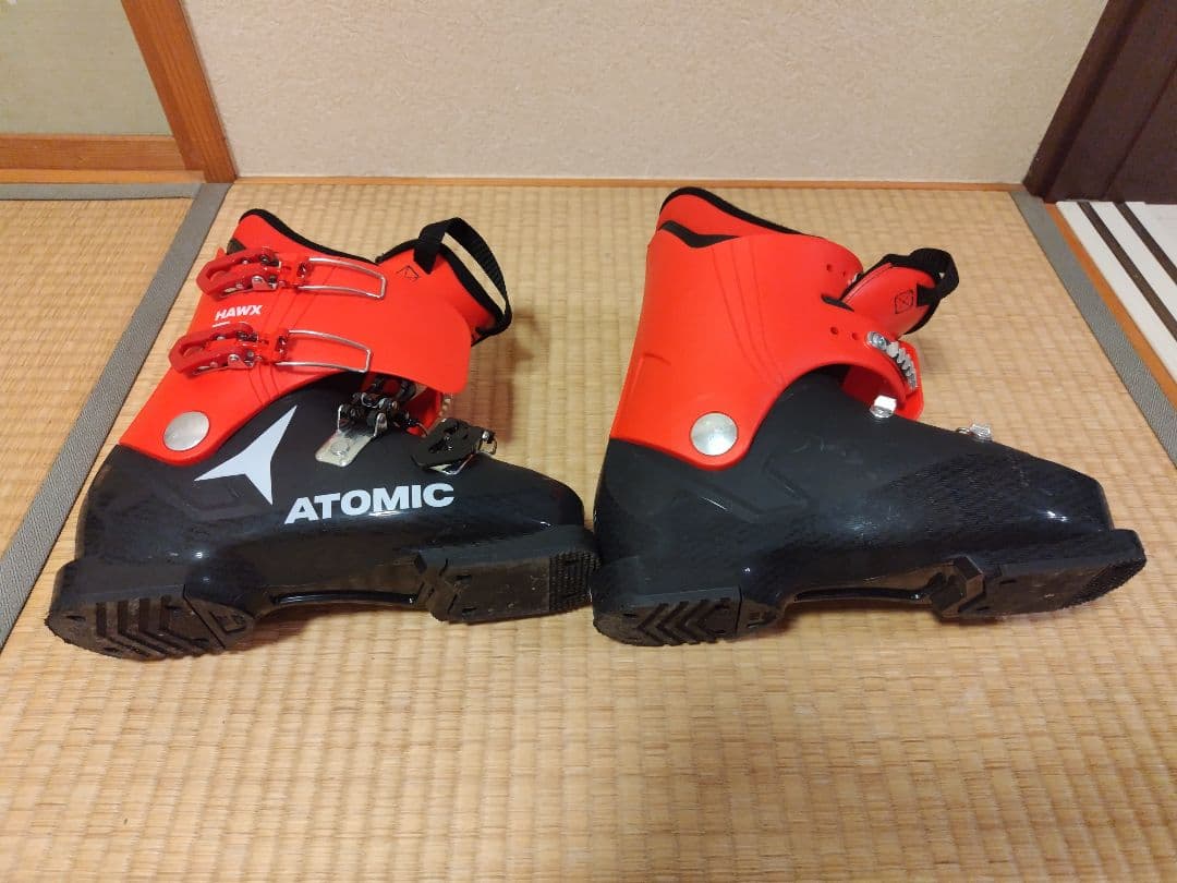 スキーセット板140cm　ATOMICブーツ25/25.5cm　ポール100cm
