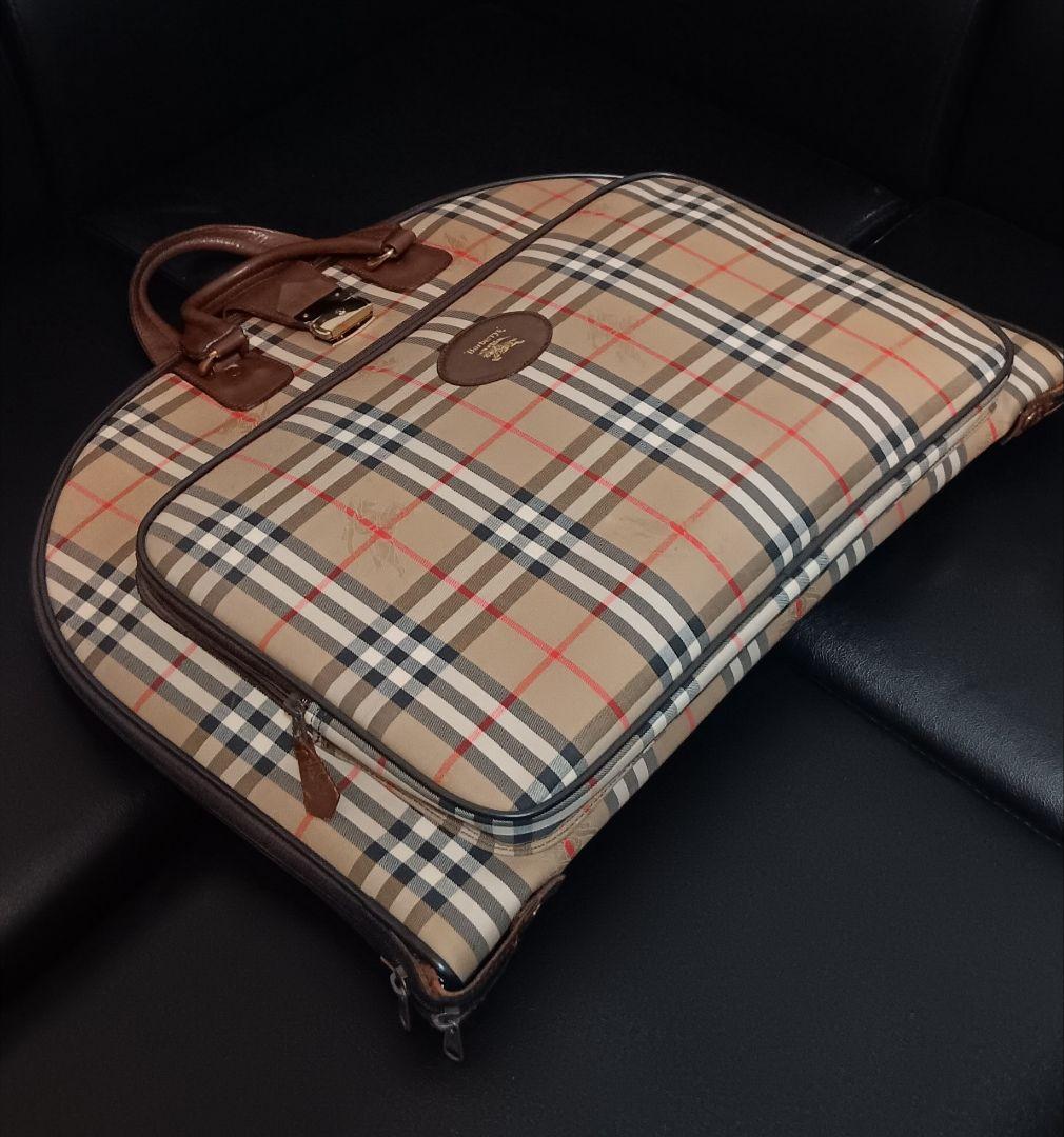 【希少/美品】Burberrys ヴィンテージ ガーメントバッグ ノバチェック