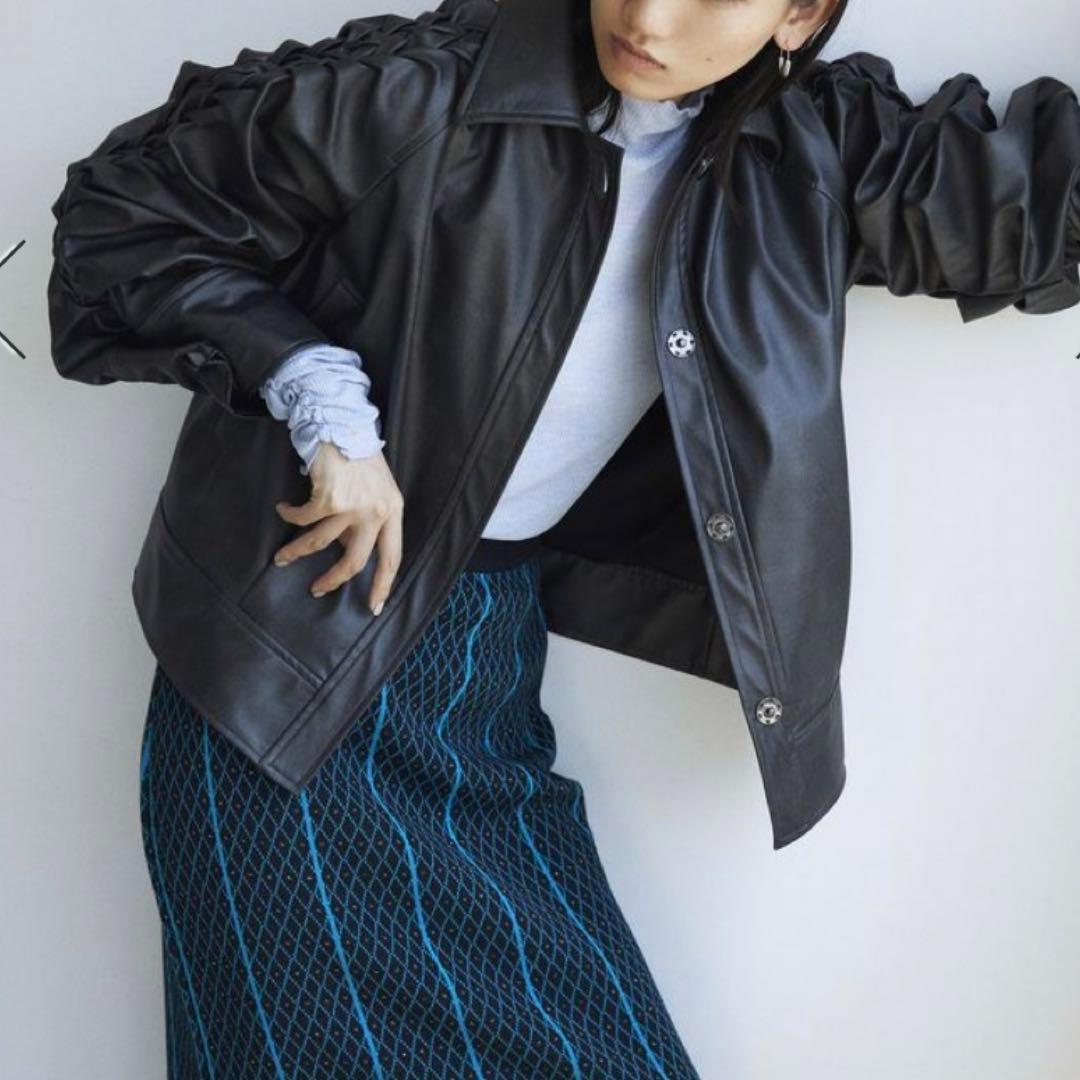 【完売品】Create Clair eco-leather jacket