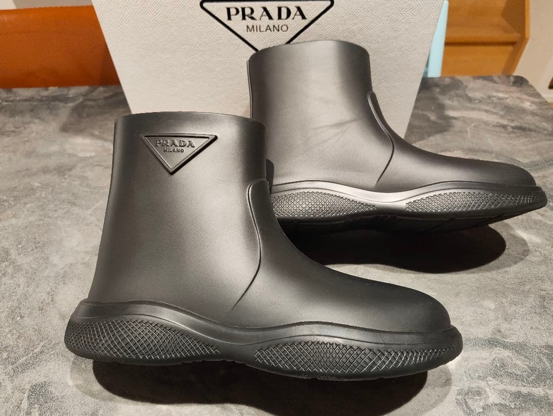 値下げ【美品】PRADA レインブーツ(41) ブラック