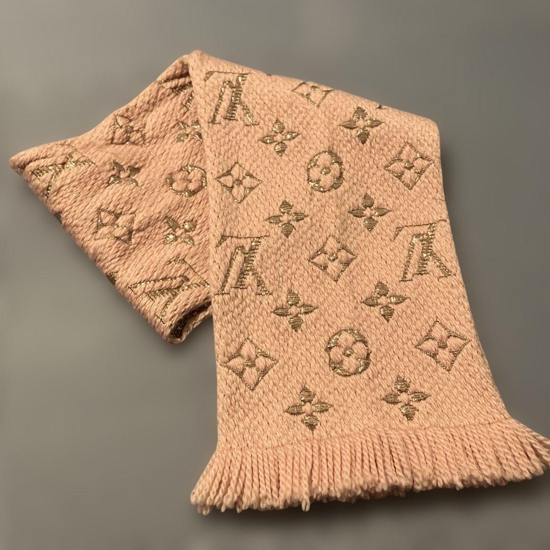 LOUIS VUITTON ルイヴィトン マフラー ピンク