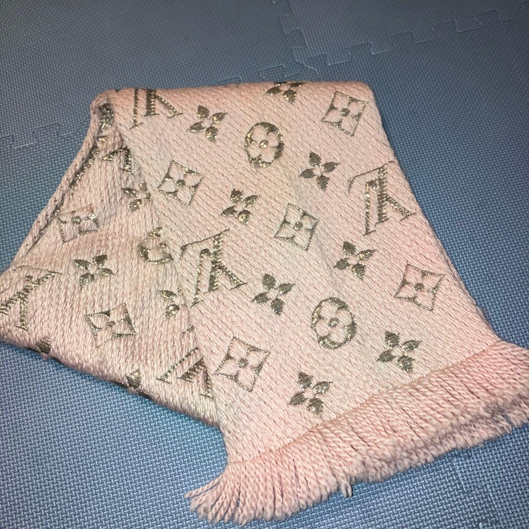 LOUIS VUITTON ルイヴィトン マフラー ピンク
