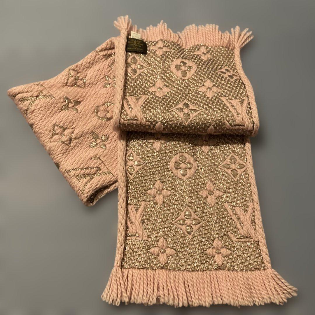 LOUIS VUITTON ルイヴィトン マフラー ピンク