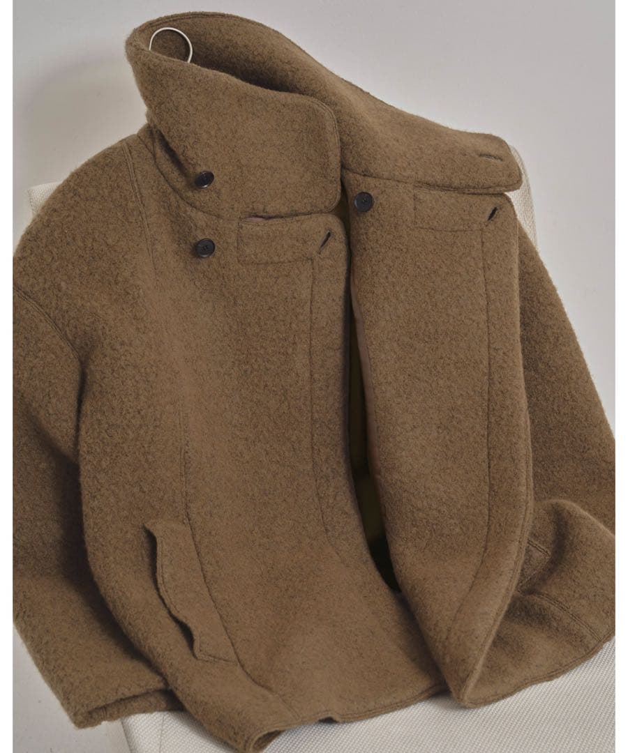 新品　TODAYFUL * Standcollar Boucle Jacket