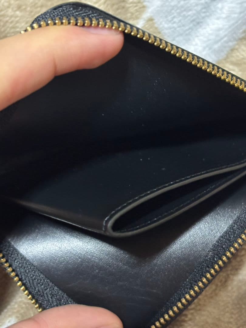 Black Eye Patch 黒 レザー 二つ折り財布