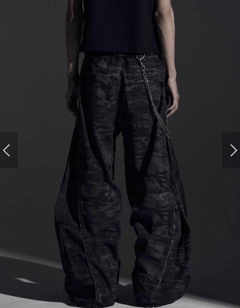 【RosenKreuz】ZIP WIDE BAGGY PANTS