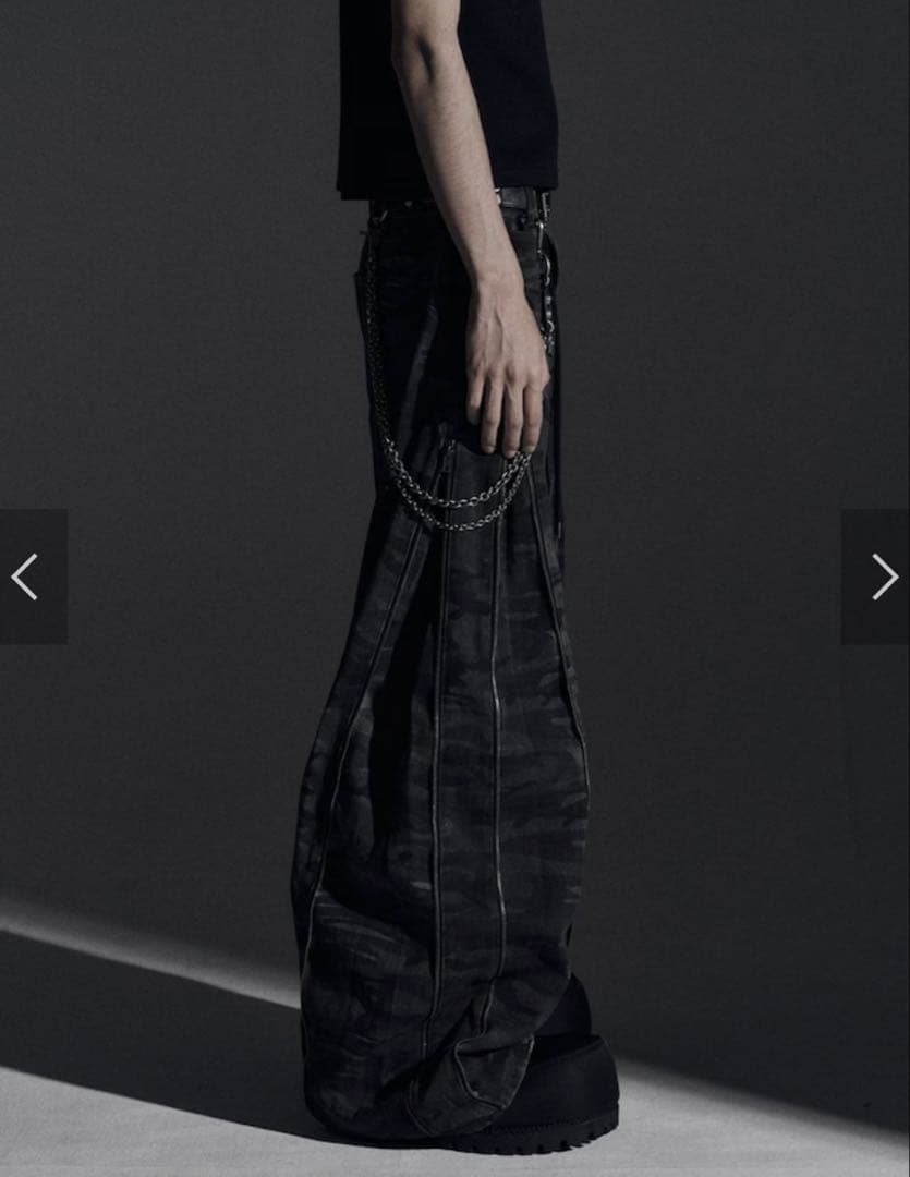 【RosenKreuz】ZIP WIDE BAGGY PANTS