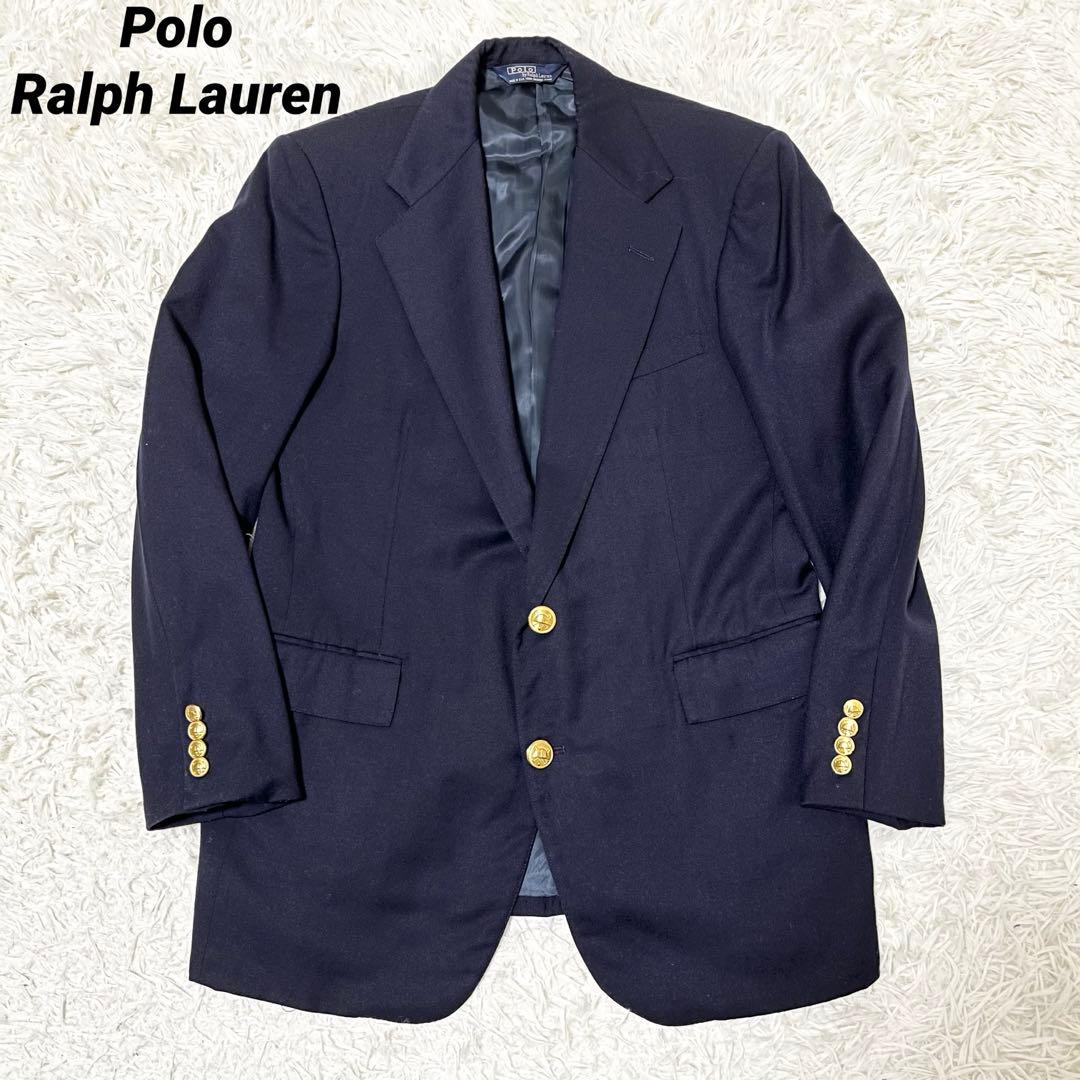 ✨希少✨Polo Ralph Lauren 紺ブレ 金ボタン　米国製　XL相当