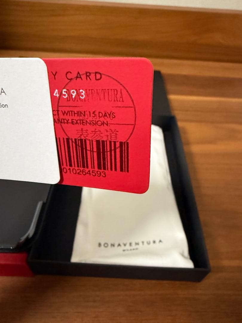 新品同様 BONAVENTURA iPhone 16promaxブラックノービレ