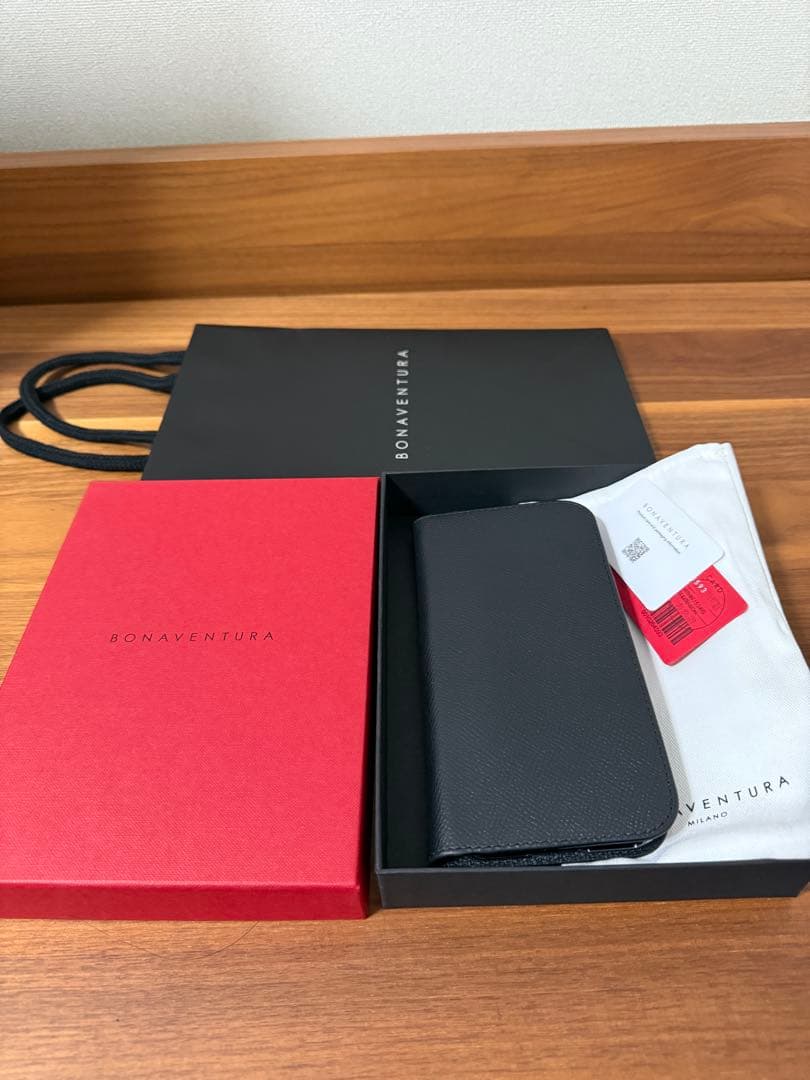 新品同様 BONAVENTURA iPhone 16promaxブラックノービレ