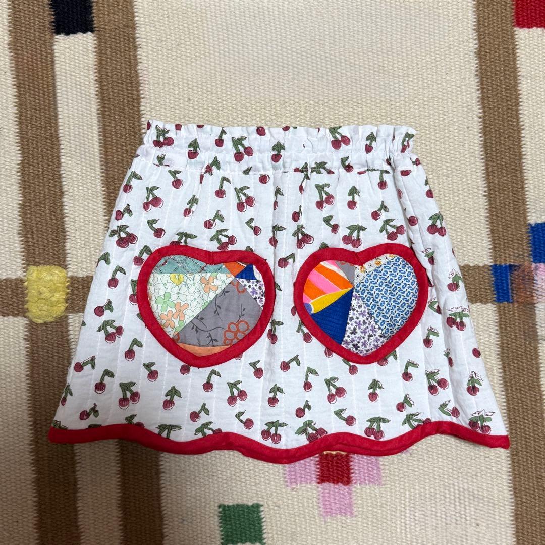 minicasico さくらんぼ柄 スカート 90