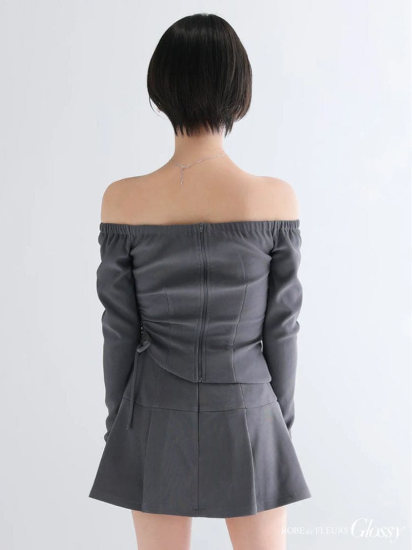 Sブラック　4138 ローブドフルールグロッシー　キャバドレス