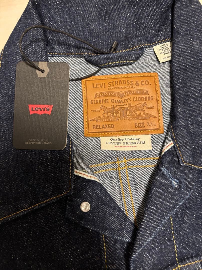 【最安値】リーバイスTYPEⅠ ファースト　プレミアムトラッカー　大戦　濃紺