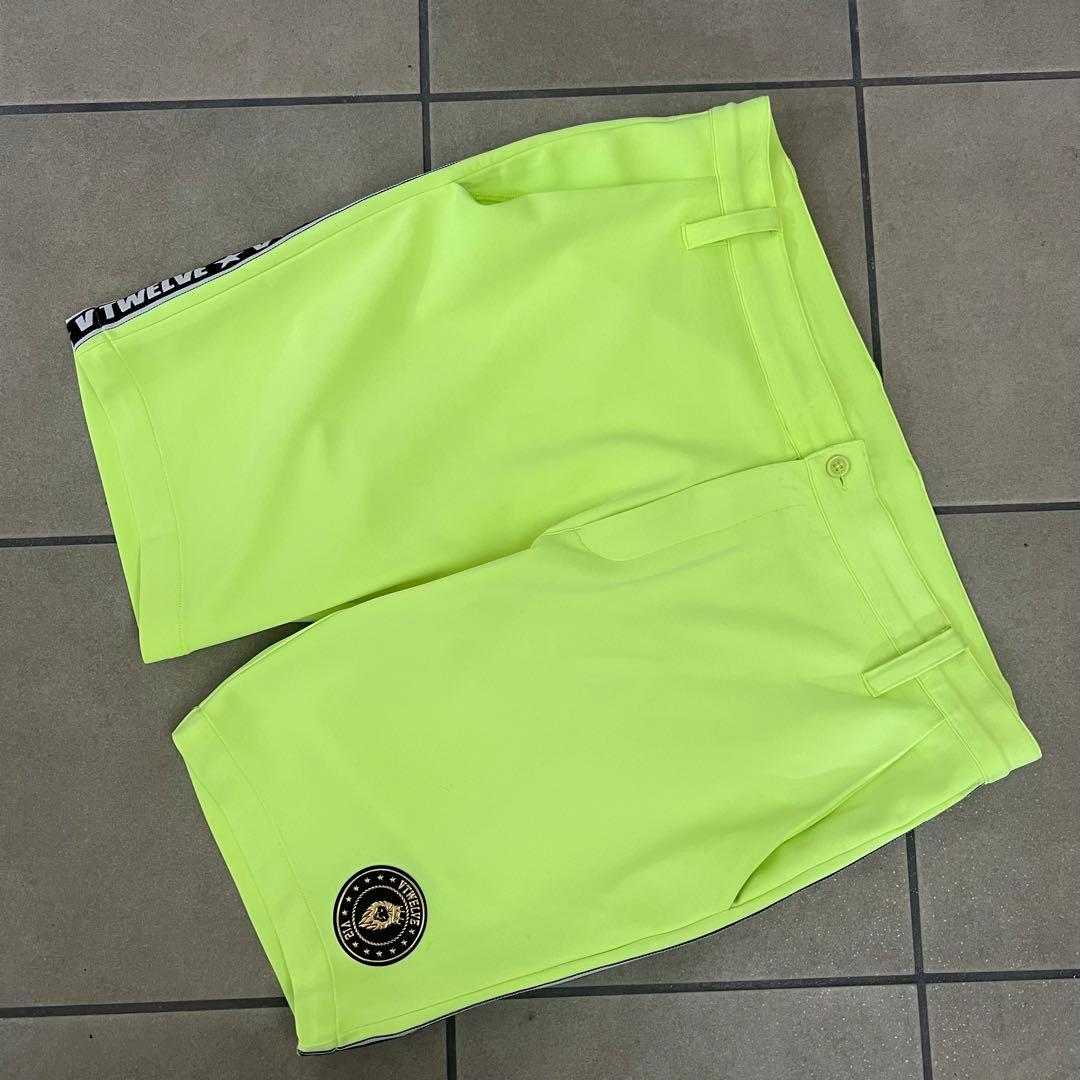 V12 ヴィトゥエルヴ セットアップ　ゴルフ　メンズ　XXL 蛍光色