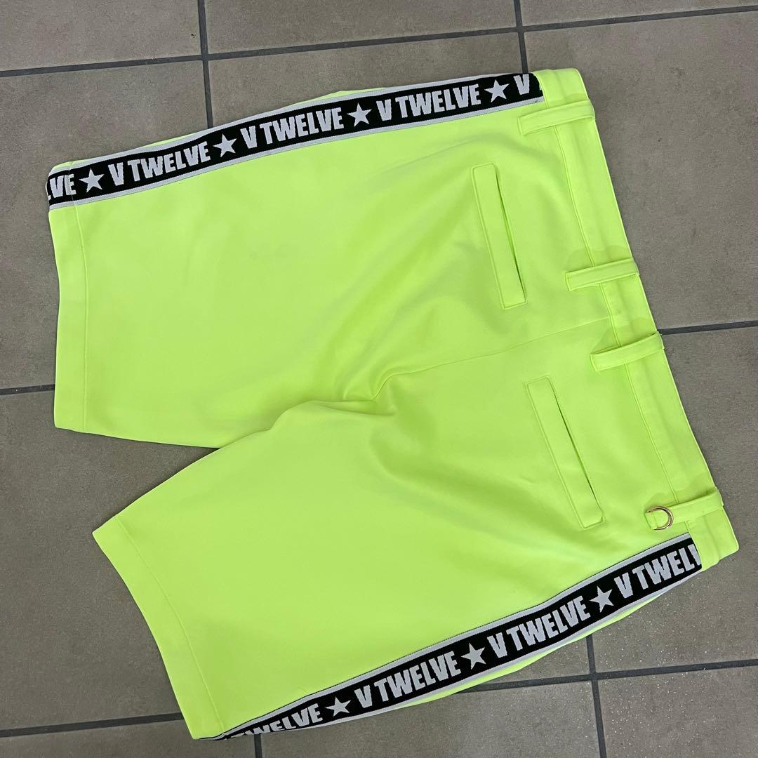 V12 ヴィトゥエルヴ セットアップ　ゴルフ　メンズ　XXL 蛍光色