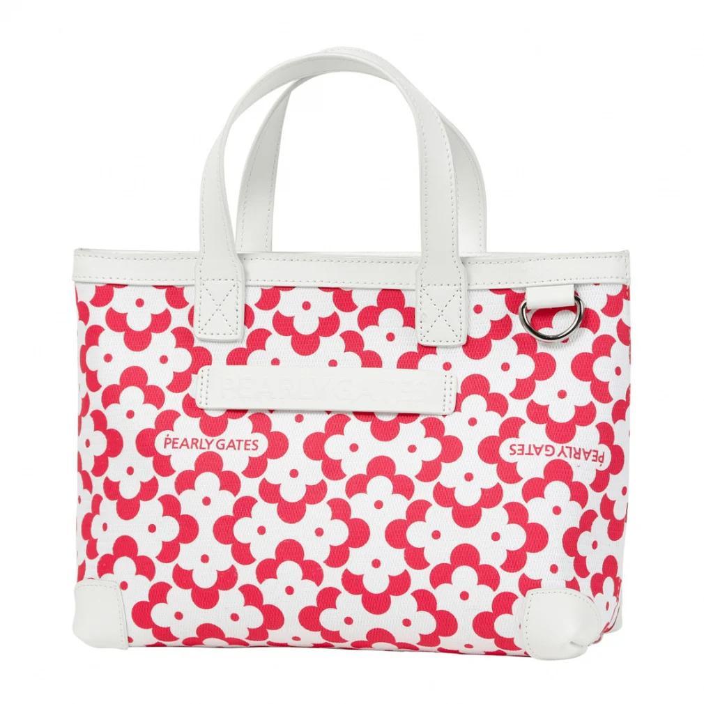 定価2.8万 パーリーゲイツ ユニセックス カートバッグ フラワー幾何学柄 M