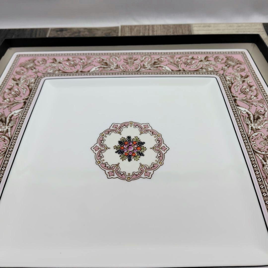 ウェッジウッド フロレンティーンピンク プレート スクエアプレート