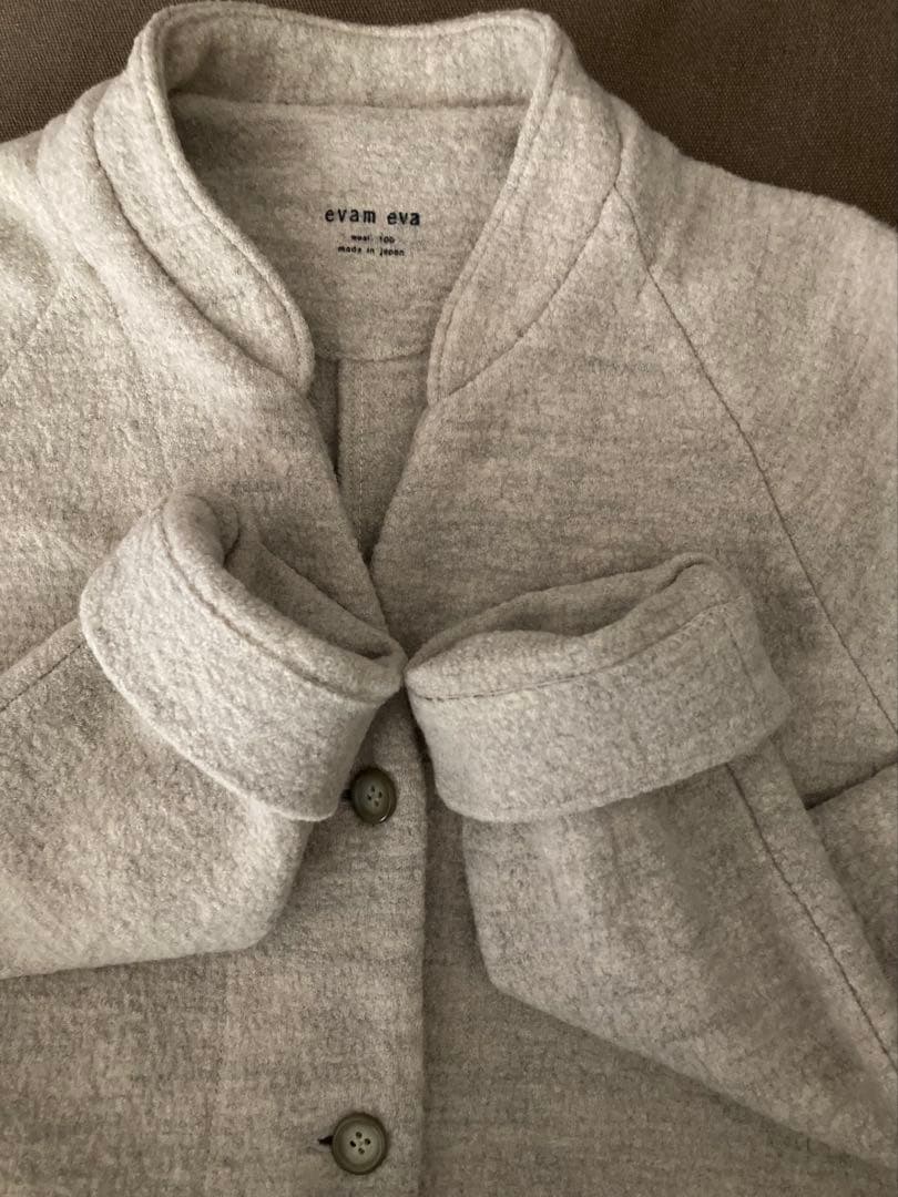 みーや　エヴァムエヴァ evam eva プレスウール ロングコート　2