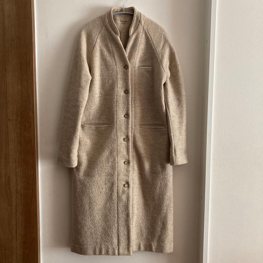 みーや　エヴァムエヴァ evam eva プレスウール ロングコート　2