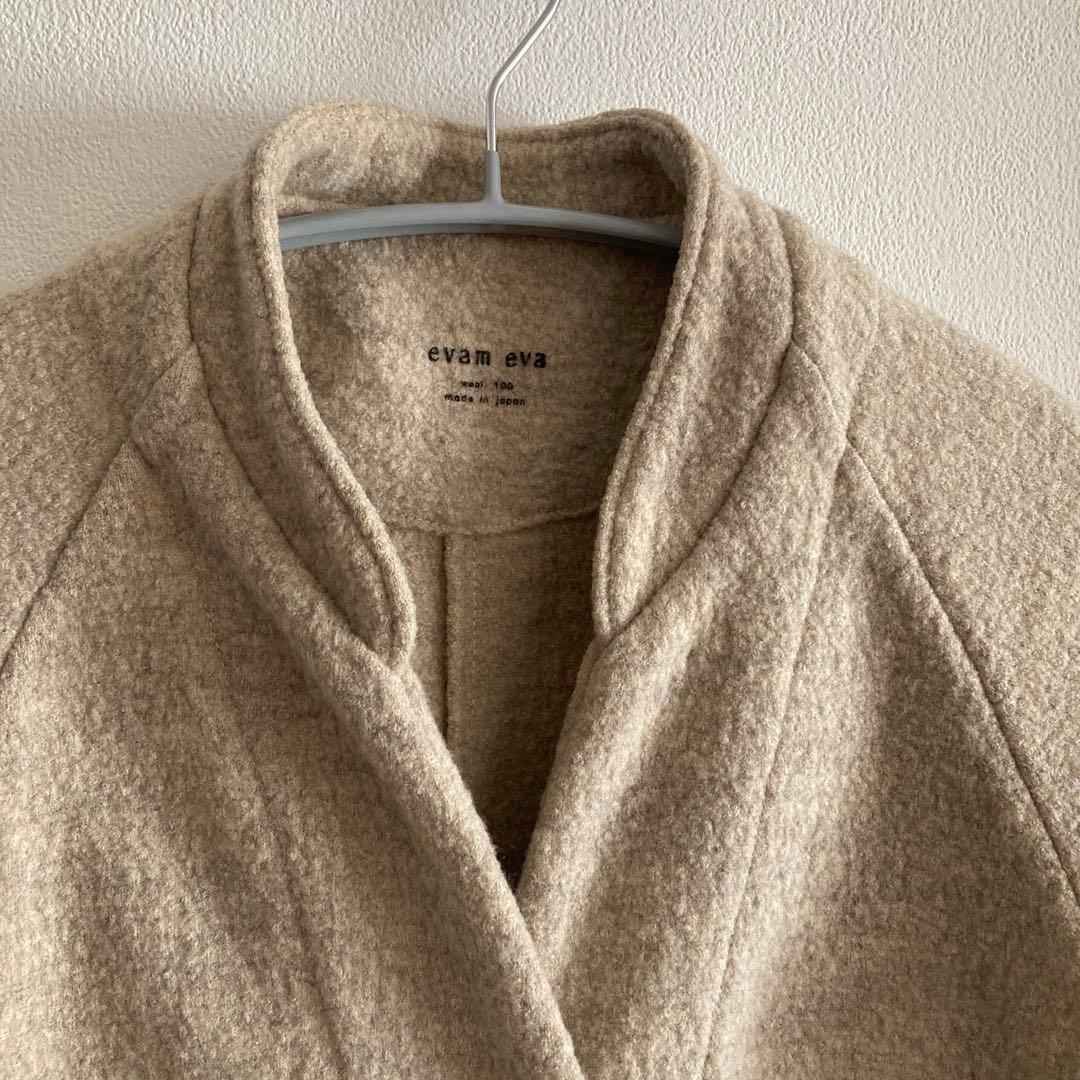 みーや　エヴァムエヴァ evam eva プレスウール ロングコート　2