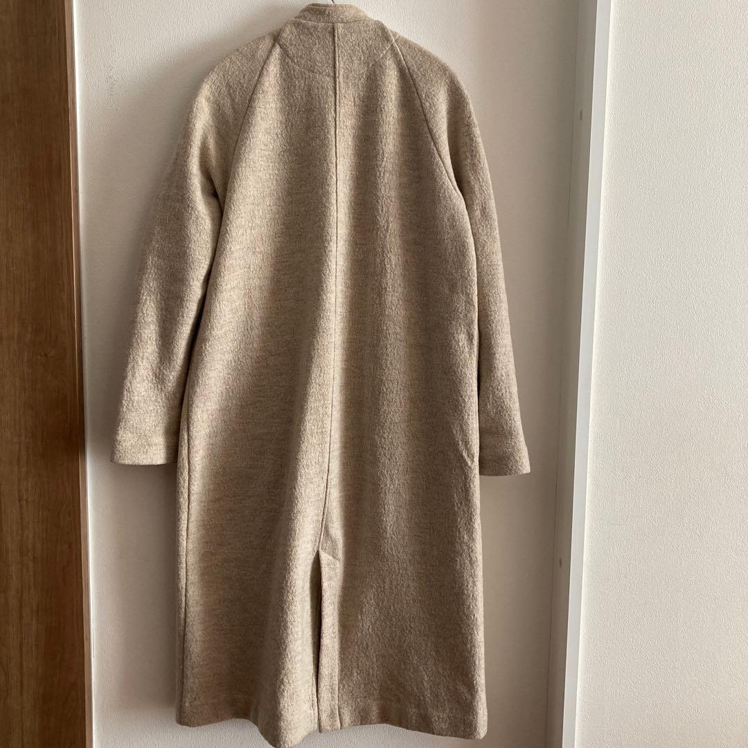 みーや　エヴァムエヴァ evam eva プレスウール ロングコート　2