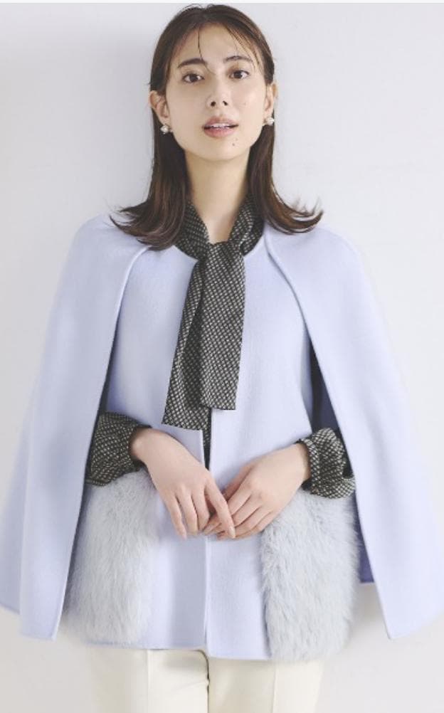 セルフォード　ファーポケットリバーケープジャケット