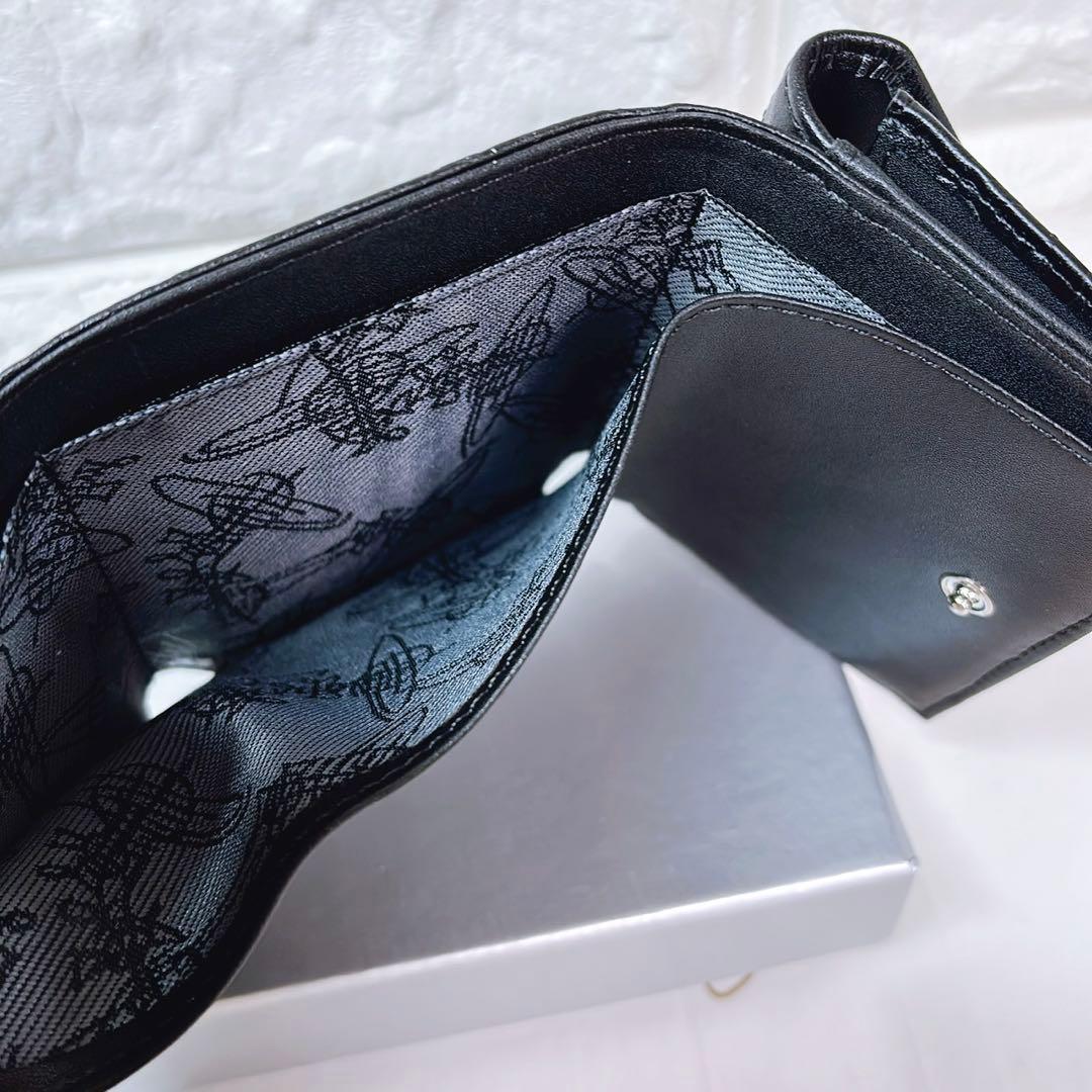 Vivienne Westwood 3つ折り財布 ブラック マット