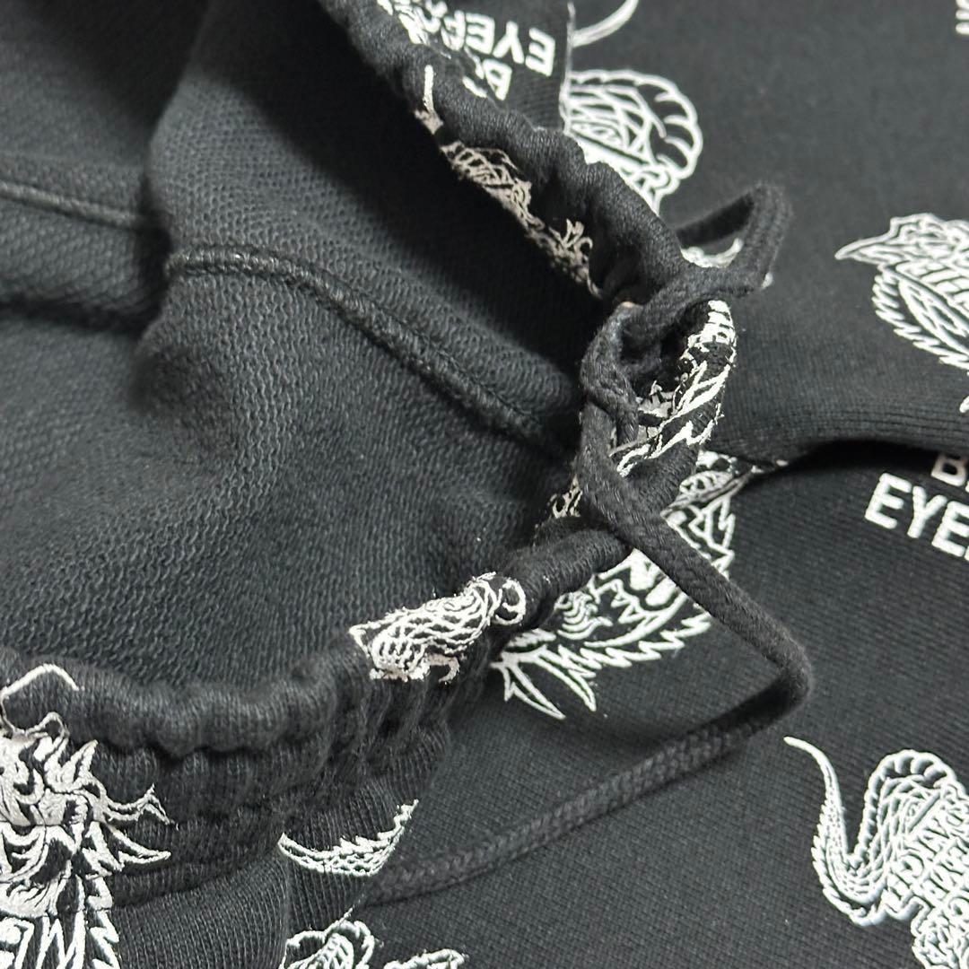 【極美品】 BLACK EYEPATCH 取扱注意 龍 スウェット ハーフパンツ