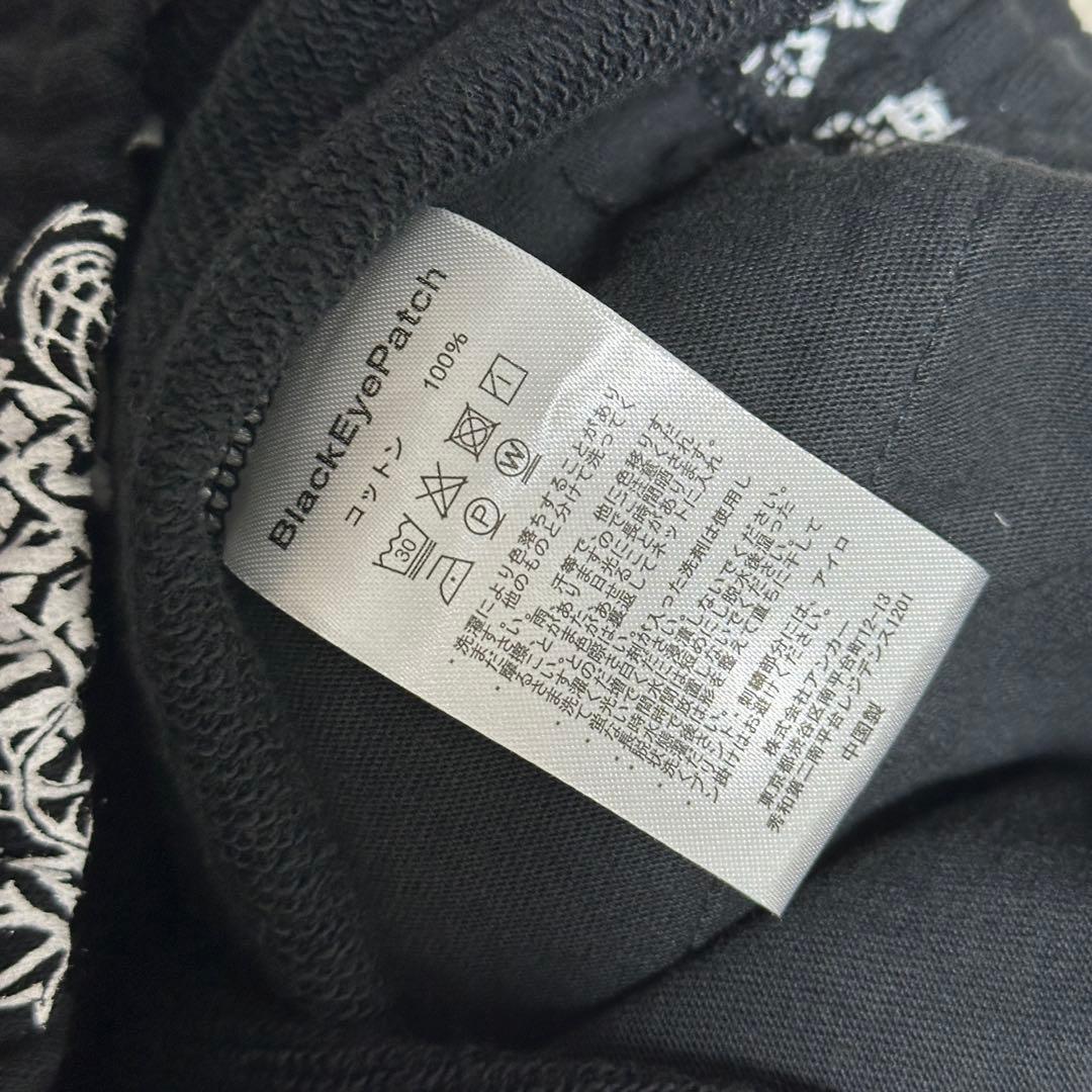 【極美品】 BLACK EYEPATCH 取扱注意 龍 スウェット ハーフパンツ