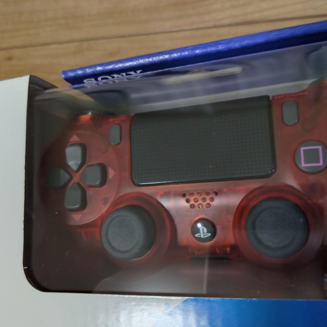 PS4　ワイヤレスコントローラー　レッドクリスタル