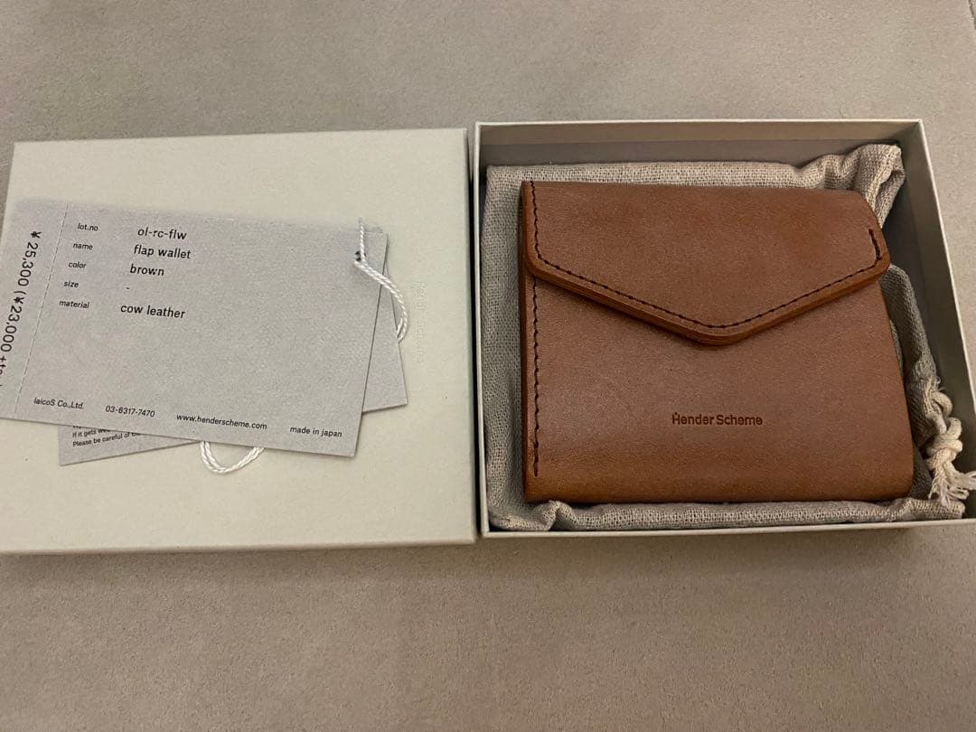 【新品未使用】Hender Scheme flap wallet 二つ折り財布