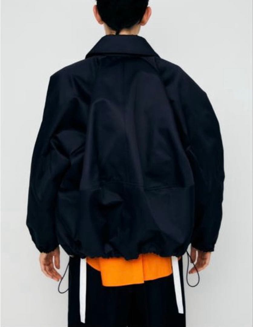 ENFOLD エンフォルドヘビーサテンドロストビッグジャケットコート