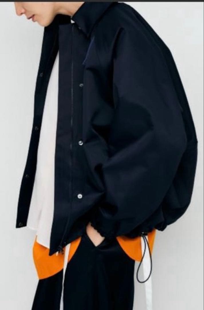 ENFOLD エンフォルドヘビーサテンドロストビッグジャケットコート