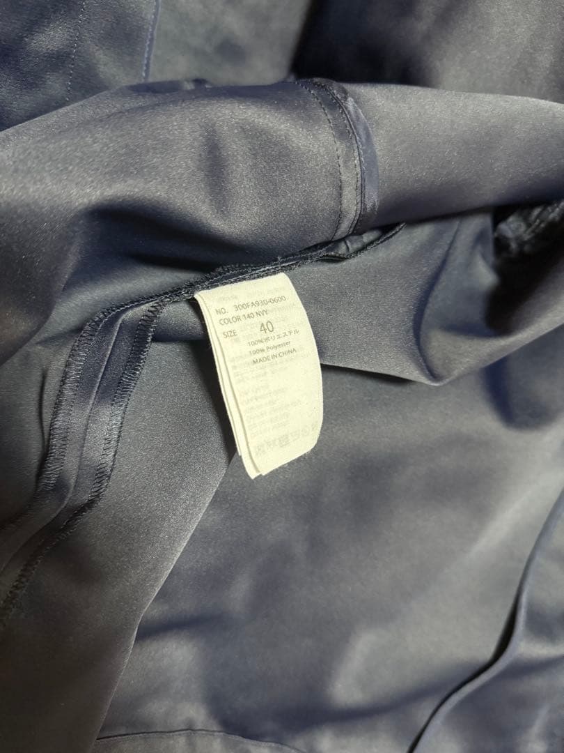 ENFOLD エンフォルドヘビーサテンドロストビッグジャケットコート