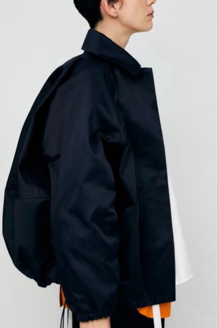 ENFOLD エンフォルドヘビーサテンドロストビッグジャケットコート