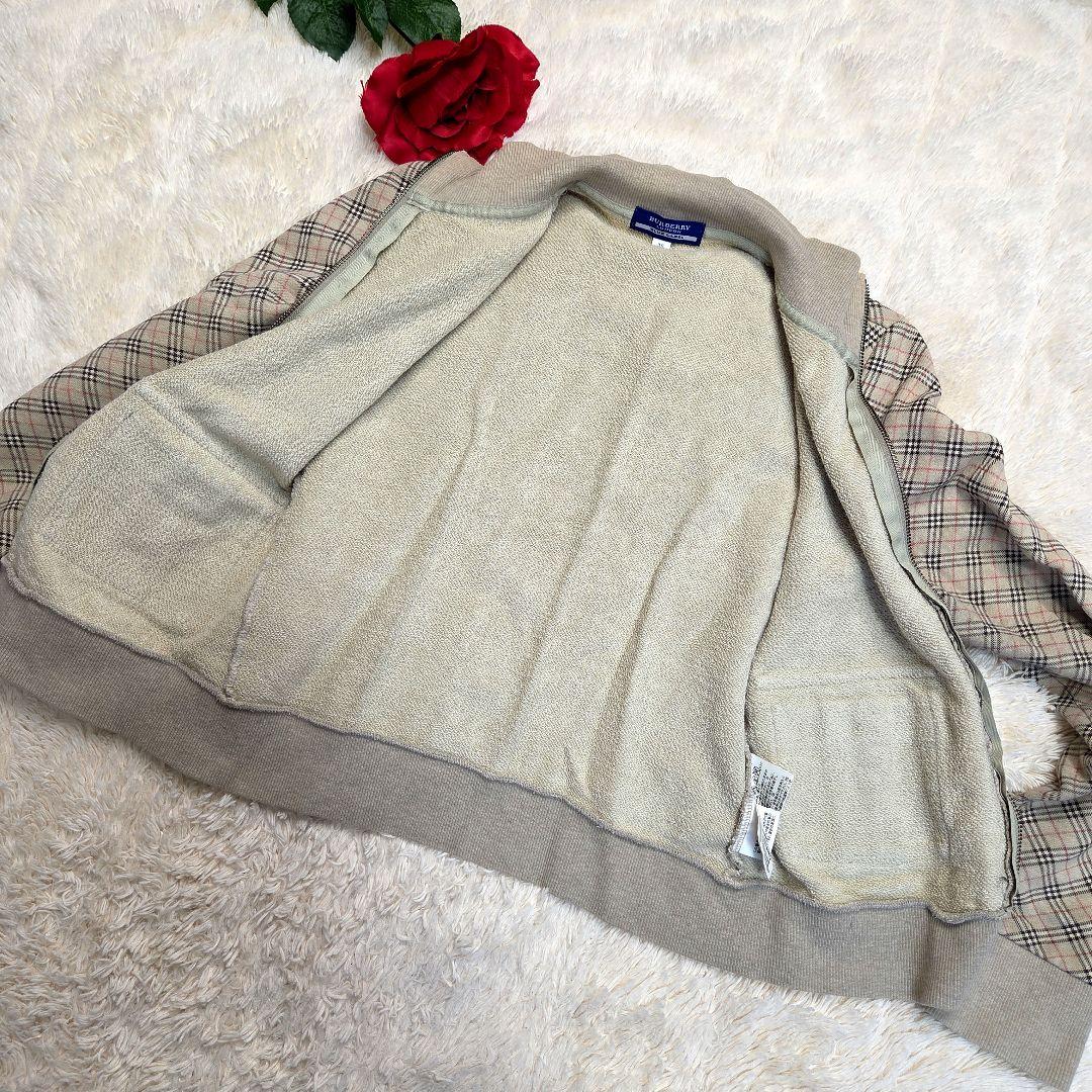 [良品]BURBERRY ブルーレーベル　ジップアップジャケット　ノバチェック