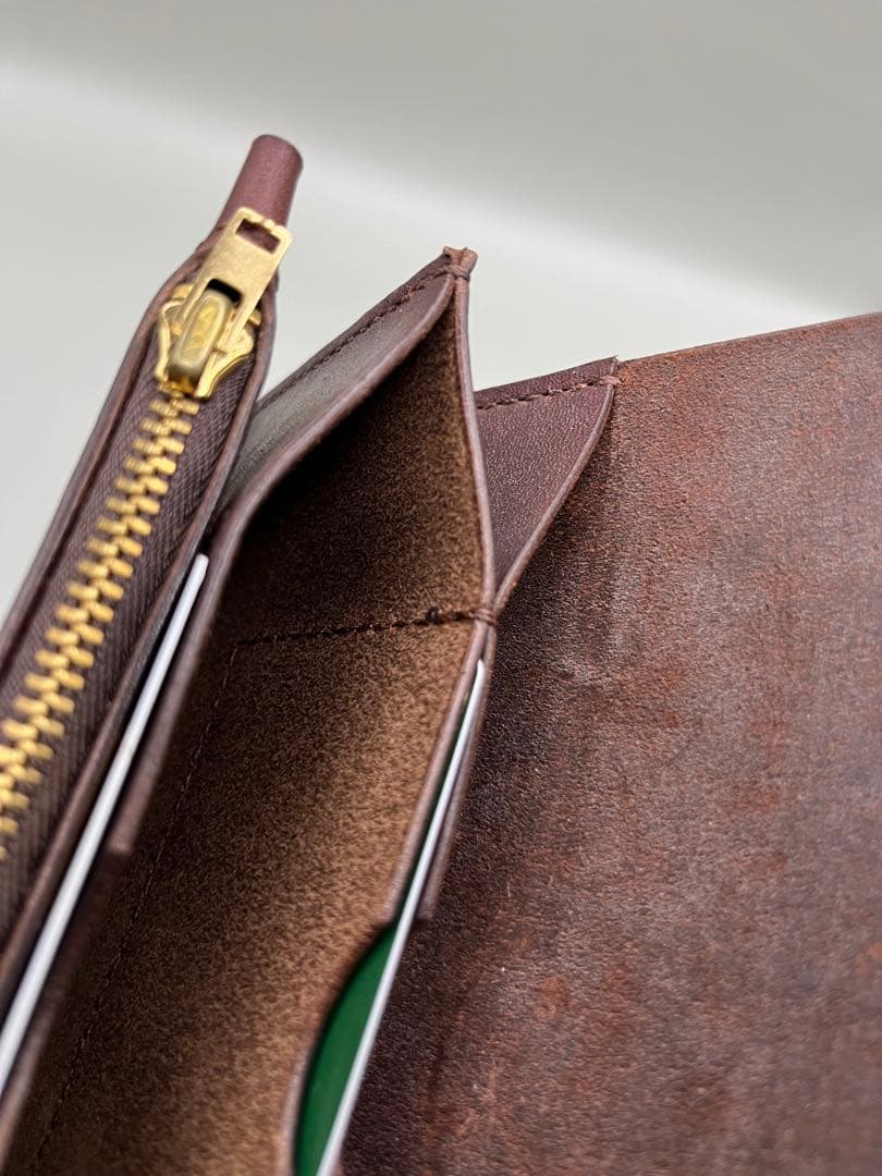 【値下げ】トラッカーウォレット　ラフィアン(ホーウィン社)①