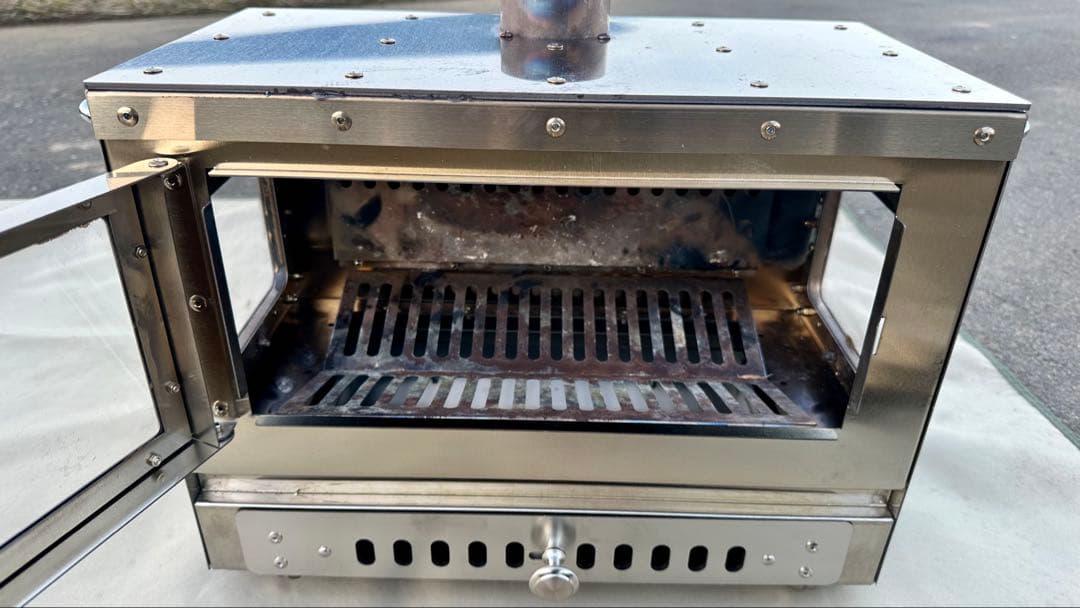 暖炉型 2次燃焼薪ストーブ３面窓ガラス　SOLOTOUR