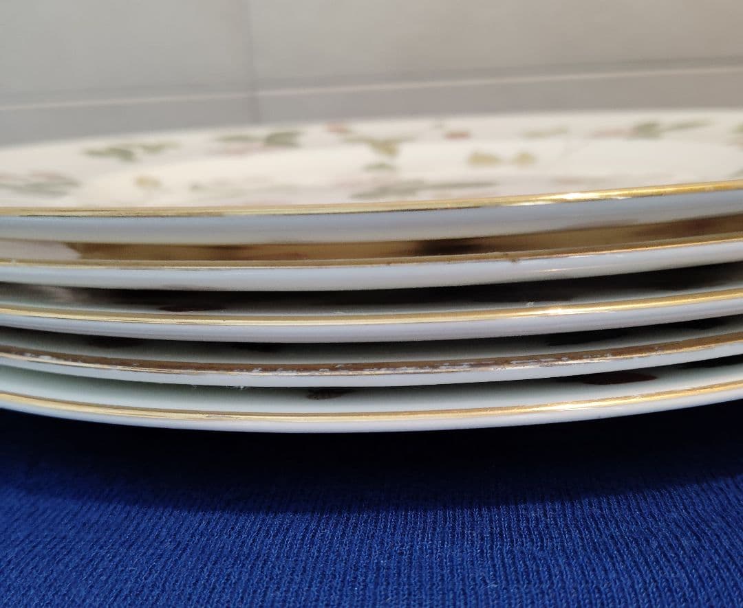 ウェッジウッド 　ワイルドストロベリー）27センチプレート5枚セット