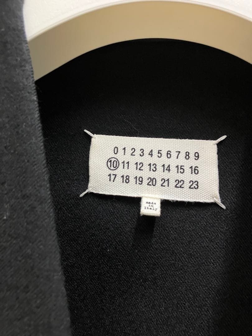 Maison Margiela ノーカラージャケット サイズ46 ブラック